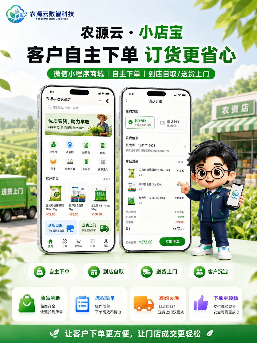 小店宝会员农户画像界面